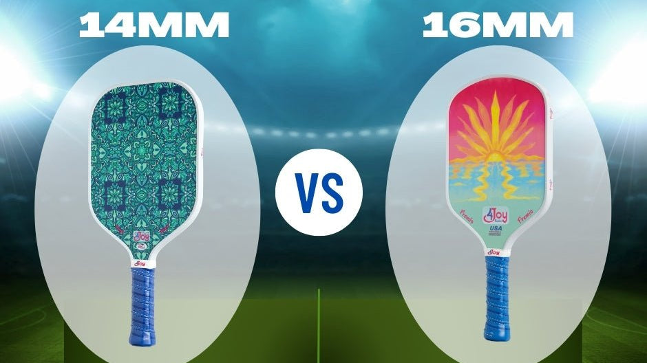 16mm vs. 14mm Pickleball Paddles — Which Is Right for You? - 4Joy Paddles