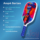 AMP4 Pickleball Paddle - Slim Jim - 4Joy Paddles