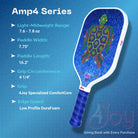 AMP4 Series Turtle Design Pickleball Paddle - 4Joy Paddles