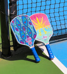 Pickleball Paddle Set - Sunset and Damask - Premio Series - 4Joy Paddles