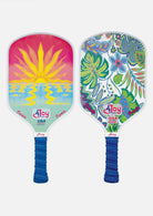 Pickleball Paddle Set - Sunset and Palm - Premio Series - 4Joy Paddles