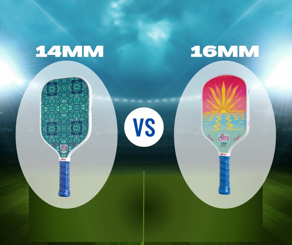 16mm vs. 14mm Pickleball Paddles — Which Is Right for You? - 4Joy Paddles