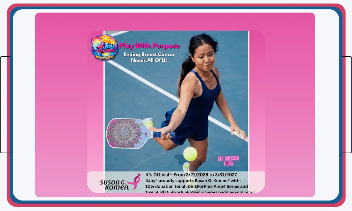 4Joy® Renews Susan G. Komen® Partnership to Fight Breast Cancer - 4Joy Paddles