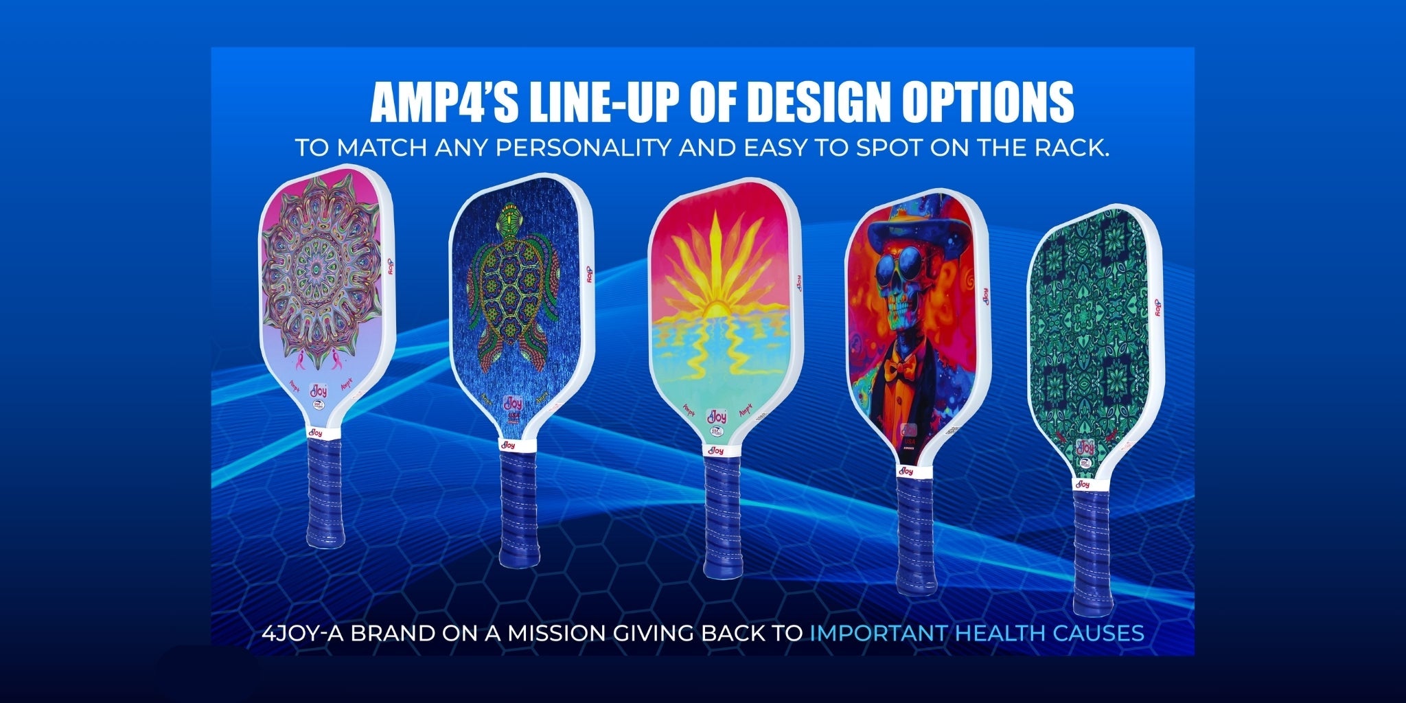 Amp4 Series Pickleball Paddles