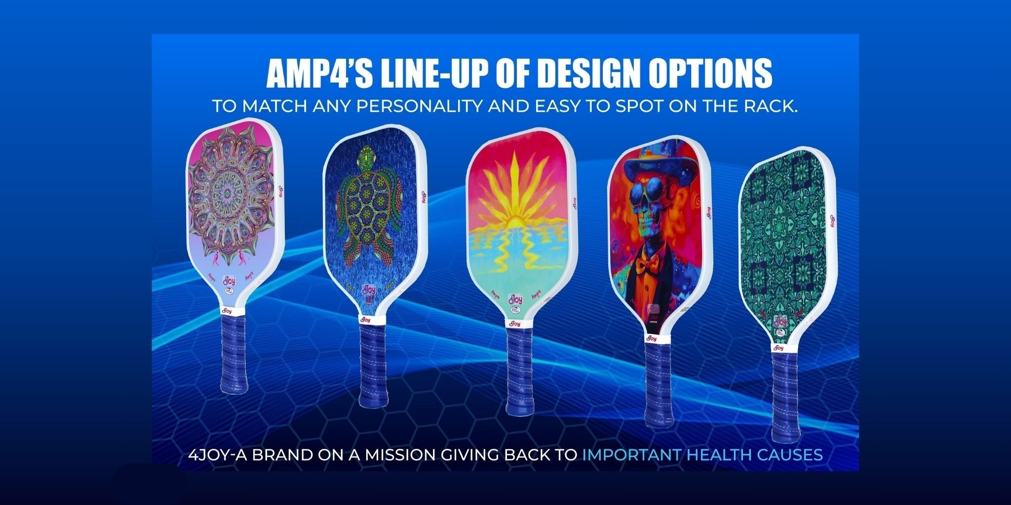 Amp4 Series Pickleball Paddles - 4Joy Paddles