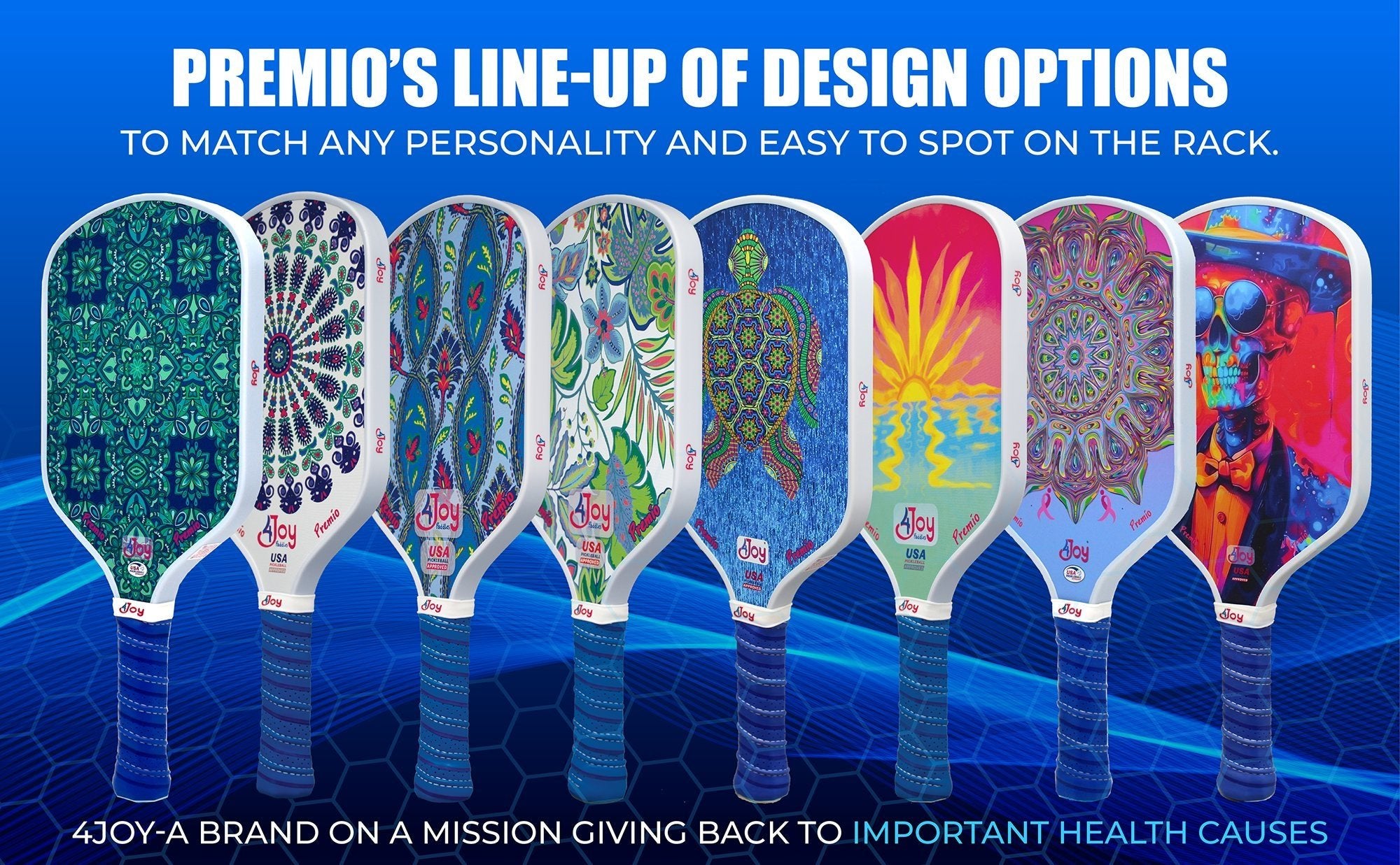 Pickleball Paddles- Premio Series and Sets - 4Joy Paddles