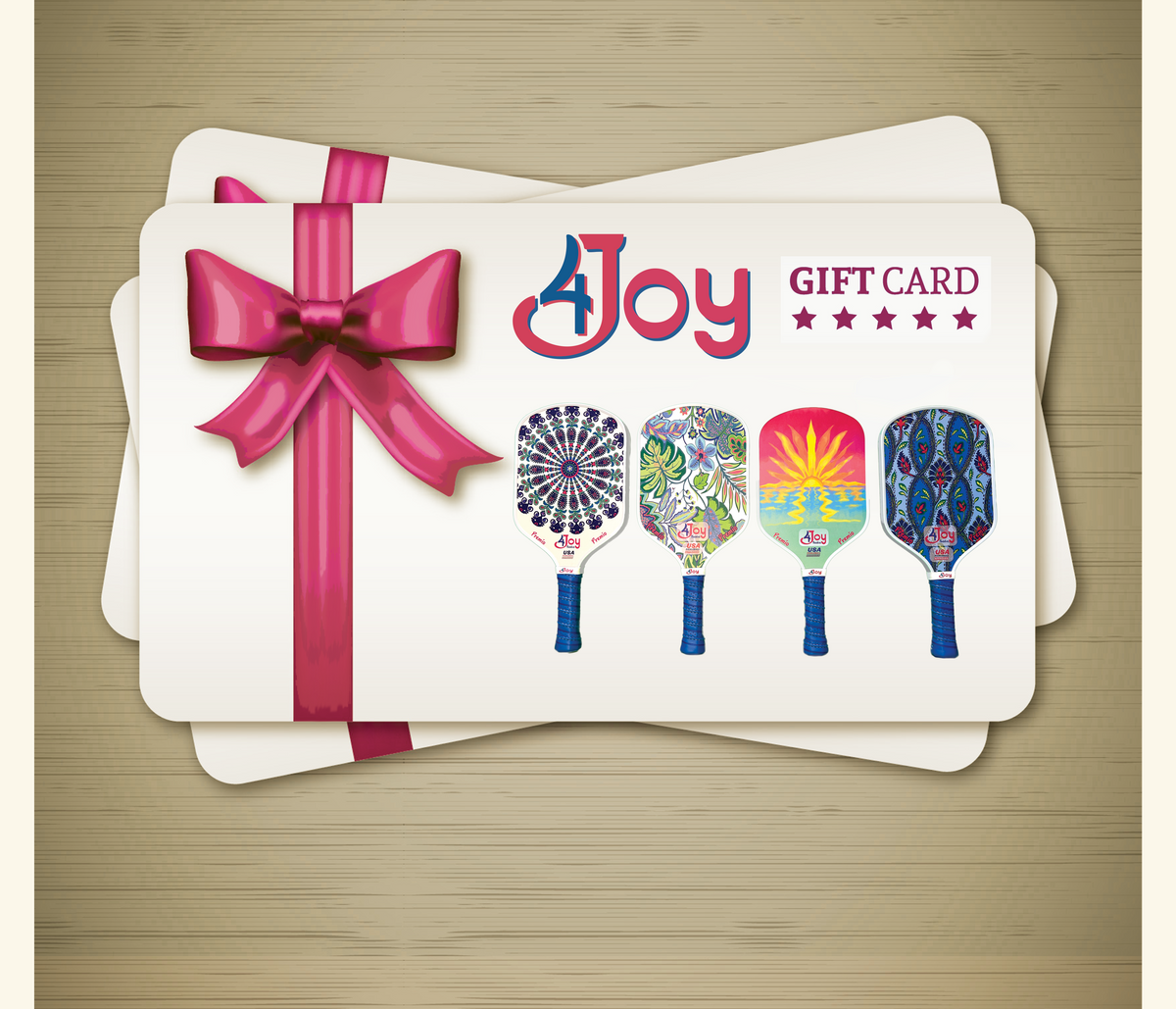 Yes! 4JoyPaddle Gift Cards