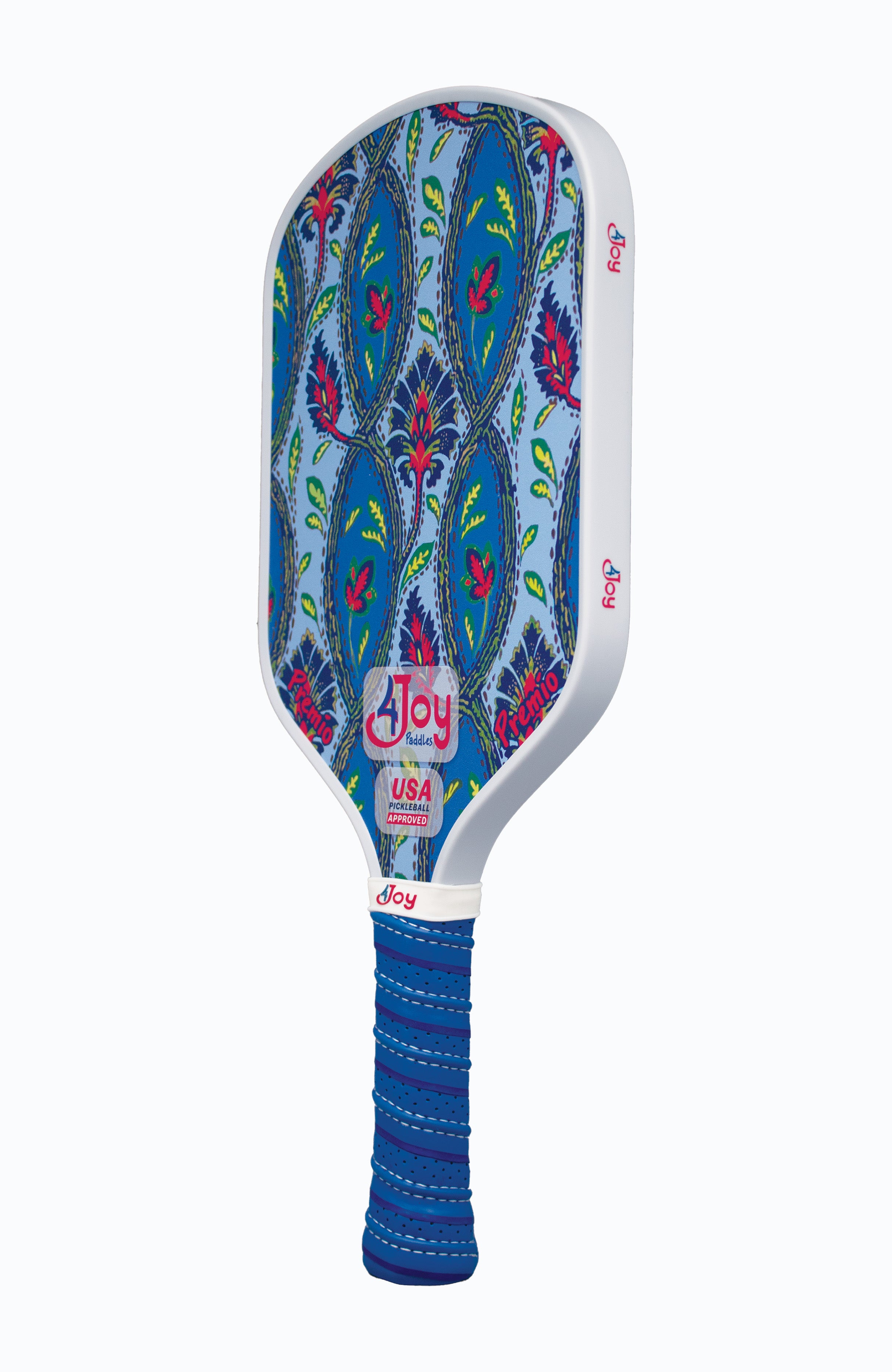 Stylish picklball paddle with artistic designs blues