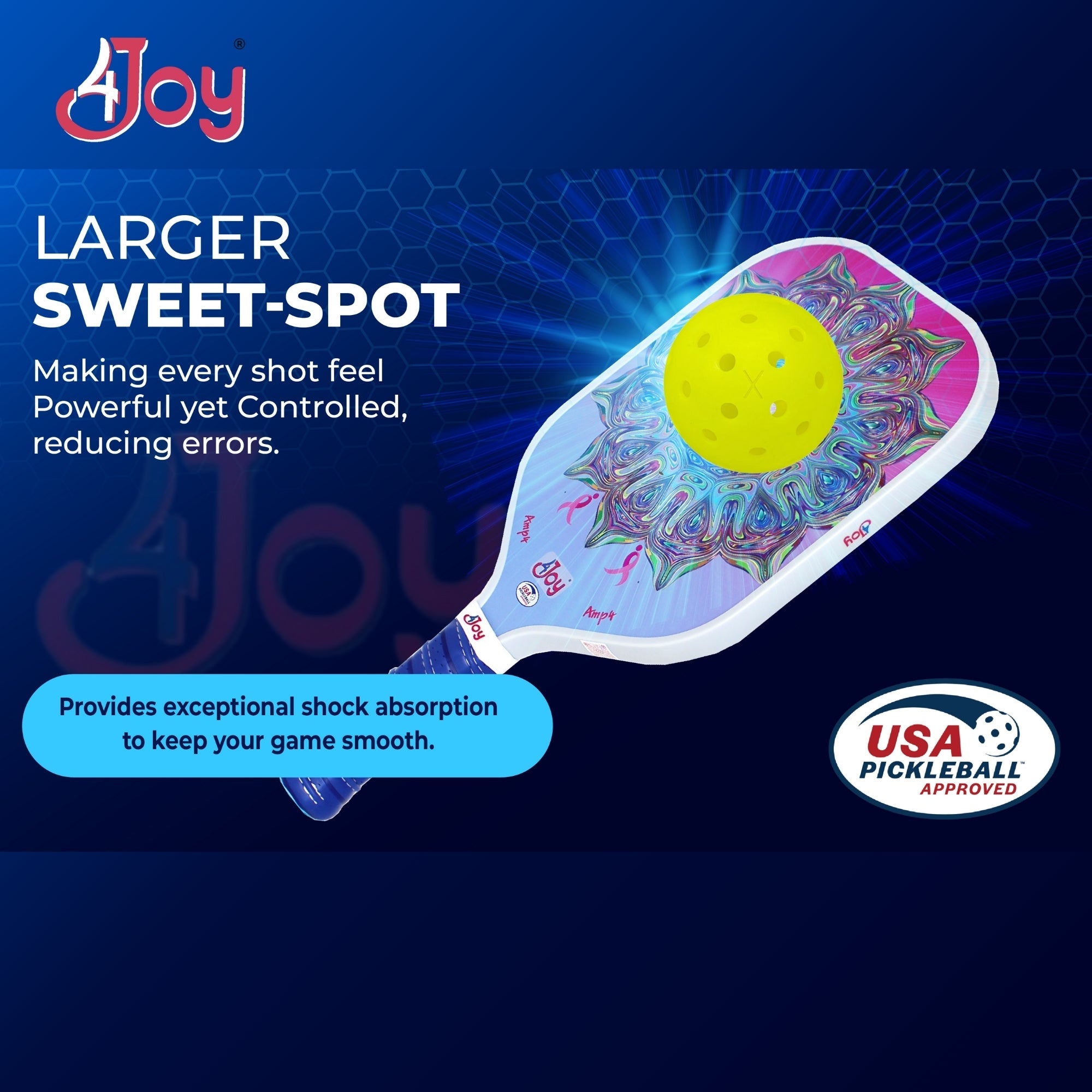 AMP4 Pickleball Paddle - Green Forest Near Me In USA – 4Joy Paddles