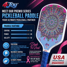 DinkForPink Special Edition 4Joy Pickleball Paddle Premio Series - 4Joy Paddles