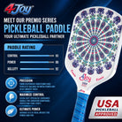 Fitz 4Joy Pickleball Paddle Premio Series - 4Joy Paddles