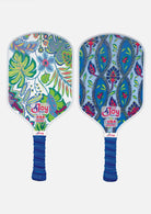 Pickleball Paddle Set - Damask and White Palm - Premio Series - 4Joy Paddles