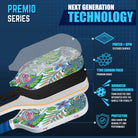 Pickleball Paddle Set - Damask and White Palm - Premio Series - 4Joy Paddles