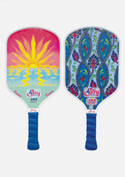 Pickleball Paddle Set - Sunset and Damask - Premio Series - 4Joy Paddles