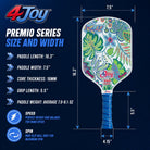White Palm 4Joy Pickleball Paddle Premio Series - 4Joy Paddles